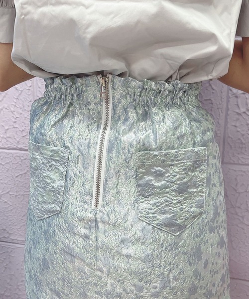 Swankiss(スワンキス)の「JF strap bijou S/K(スカート・レディース・サックスブルー/ホワイト/ブラック・FREE)」の13枚目の写真