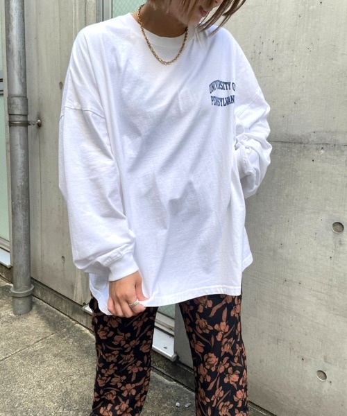 ＪＵＧＬＡＮＳ（ユグランス）の「☆ 【GOOD ROCK SPEED/グッドロックスピード】COLLEGE TEE（Tシャツ/カットソー・レディース・ベージュ/ブラック/ホワイト・FREE）」の12枚目の写真