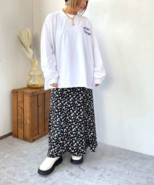 ＪＵＧＬＡＮＳ（ユグランス）の「☆ 【GOOD ROCK SPEED/グッドロックスピード】COLLEGE TEE（Tシャツ/カットソー・レディース・ベージュ/ブラック/ホワイト・FREE）」の15枚目の写真