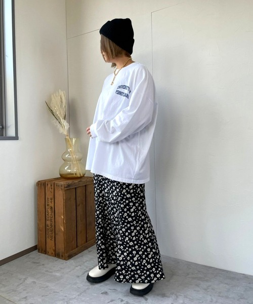 ＪＵＧＬＡＮＳ（ユグランス）の「☆ 【GOOD ROCK SPEED/グッドロックスピード】COLLEGE TEE（Tシャツ/カットソー・レディース・ベージュ/ブラック/ホワイト・FREE）」の16枚目の写真