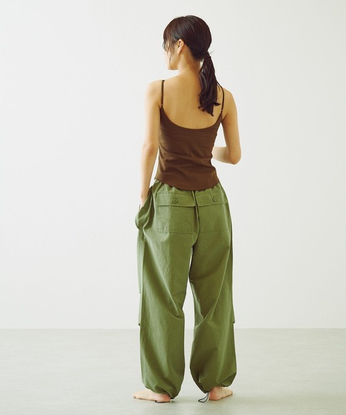 Omekashi（オメカシ）の「【earthy_】オーガニックコットンカップ付きキャミソール（キャミソール・レディース・オフホワイト/ブラック/ブラウン/オレンジ・S/M）」の19枚目の写真