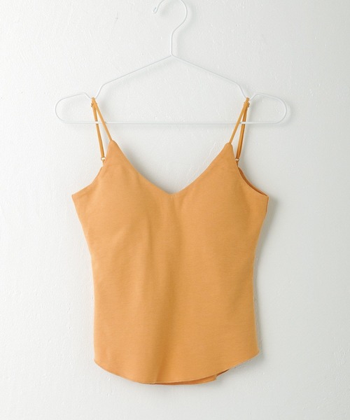 Omekashi（オメカシ）の「【earthy_】オーガニックコットンカップ付きキャミソール（キャミソール・レディース・オフホワイト/ブラック/ブラウン/オレンジ・S/M）」の14枚目の写真
