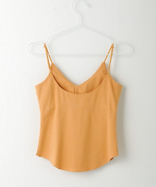 Omekashi（オメカシ）の「【earthy_】オーガニックコットンカップ付きキャミソール（キャミソール・レディース・オフホワイト/ブラック/ブラウン/オレンジ・S/M）」の20枚目の写真