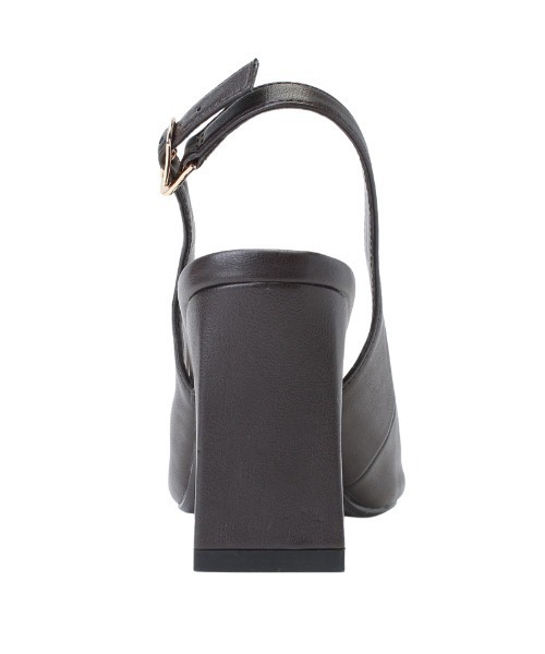 anuans（アニュアンス）の「チェーンモチーフオープントゥパンプス（パンプス・レディース・ブラウン/アイボリー・MEDIUM/LARGE/SMALL）」の10枚目の写真