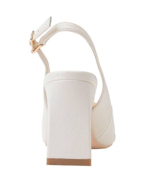 anuans（アニュアンス）の「チェーンモチーフオープントゥパンプス（パンプス・レディース・ブラウン/アイボリー・MEDIUM/LARGE/SMALL）」の13枚目の写真