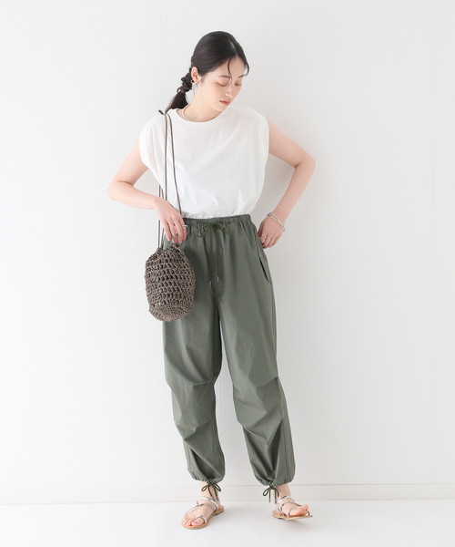 JOURNAL STANDARD relume(ジャーナルスタンダード レリューム)の「汗染み防止フレンチスリーブTEE(Tシャツ/カットソー・レディース・オレンジ/ブラウン/ブラック/ホワイト/チャコールグレー・FREE)」の6枚目の写真