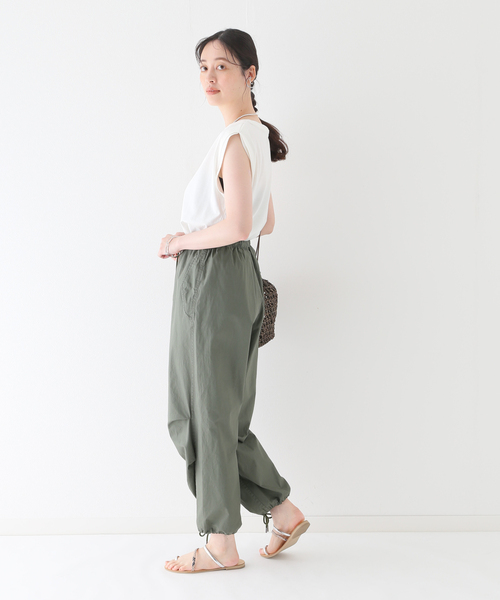 JOURNAL STANDARD relume(ジャーナルスタンダード レリューム)の「汗染み防止フレンチスリーブTEE(Tシャツ/カットソー・レディース・オレンジ/ブラウン/ブラック/ホワイト/チャコールグレー・FREE)」の7枚目の写真