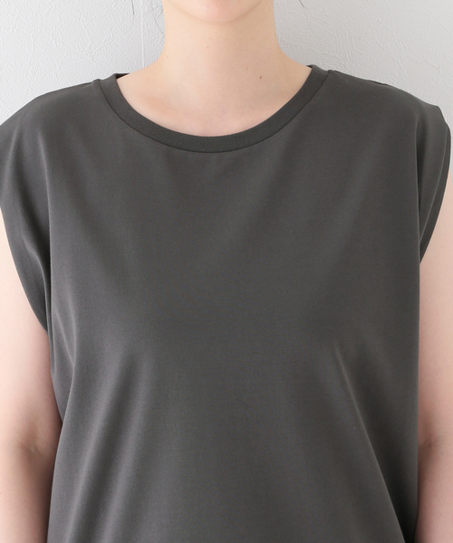 JOURNAL STANDARD relume(ジャーナルスタンダード レリューム)の「汗染み防止フレンチスリーブTEE(Tシャツ/カットソー・レディース・オレンジ/ブラウン/ブラック/ホワイト/チャコールグレー・FREE)」の21枚目の写真