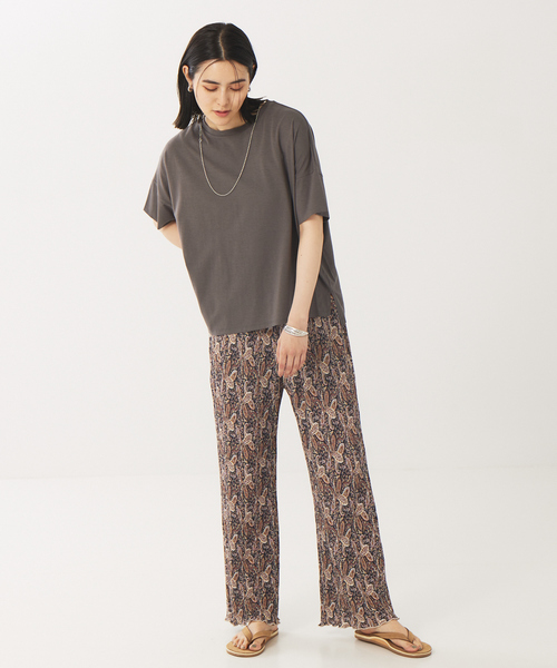 abahouse mavie（アバハウスマヴィ）の「ペイズリープリントパンツ（その他パンツ・レディース・ブラック/カーキ・フリー）」の3枚目の写真