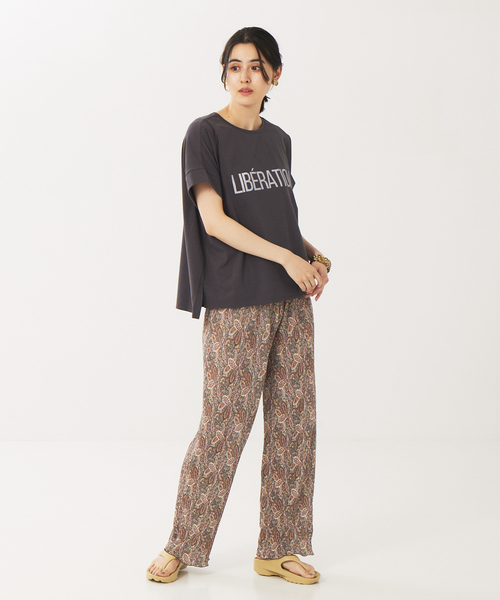 abahouse mavie（アバハウスマヴィ）の「ペイズリープリントパンツ（その他パンツ・レディース・ブラック/カーキ・フリー）」の5枚目の写真