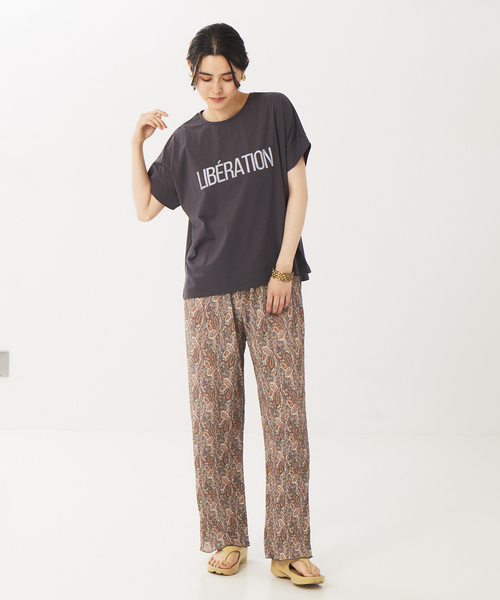 abahouse mavie（アバハウスマヴィ）の「ペイズリープリントパンツ（その他パンツ・レディース・ブラック/カーキ・フリー）」の6枚目の写真