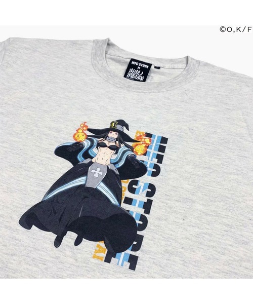 MFC STORE(エムエフシーストア)の「MFC STORE × 炎炎ノ消防隊 茉希 尾瀬 TEE(Tシャツ/カットソー・メンズ・ホワイト/ブラック/グレー・S/M/L/XL/XXL)」の9枚目の写真