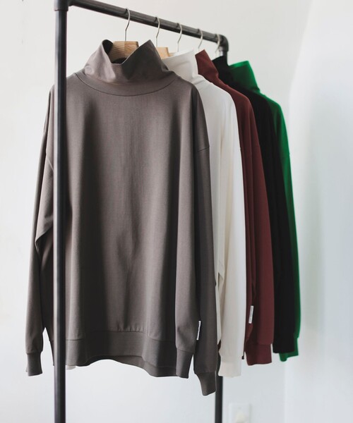 B:MING by BEAMS（ビーミングバイビームス）の「B:MING by BEAMS / スーパーヘビーウェイト タートルネック カットソー（Tシャツ/カットソー・メンズ・ブラック/オフホワイト/レッド系その他/チャコールグレー/グリーン・SMALL/MEDIUM/LARGE/X-LARGE）」の3枚目の写真