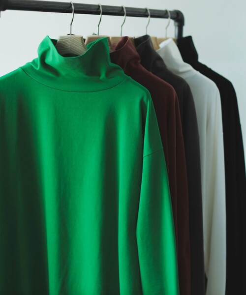 B:MING by BEAMS（ビーミングバイビームス）の「B:MING by BEAMS / スーパーヘビーウェイト タートルネック カットソー（Tシャツ/カットソー・メンズ・ブラック/オフホワイト/レッド系その他/チャコールグレー/グリーン・SMALL/MEDIUM/LARGE/X-LARGE）」の4枚目の写真