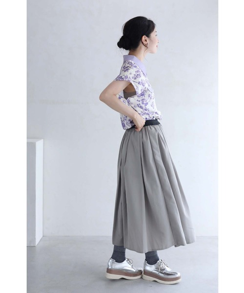 cawaii(カワイイ)の「艶めくパールボタンのバラ咲くブラウストップス(シャツ/ブラウス・レディース・パープル・FREE)」の15枚目の写真