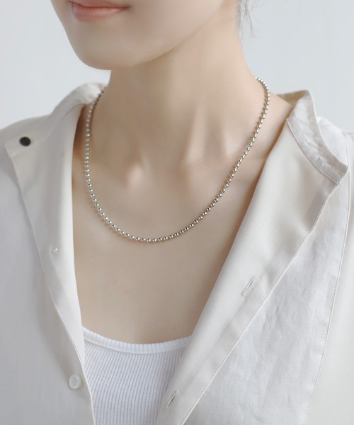 ANEMONE（アネモネ）の「2WAYボールチェーンネックレス（ネックレス・レディース・シルバー/ゴールド・FREE）」の8枚目の写真