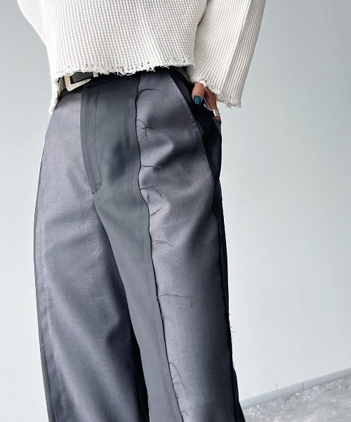 PAGEBOY(ページボーイ)の「CORE / カットオフラインコンビパンツ(その他パンツ・レディース・ブラック/グレー・S/M)」の5枚目の写真
