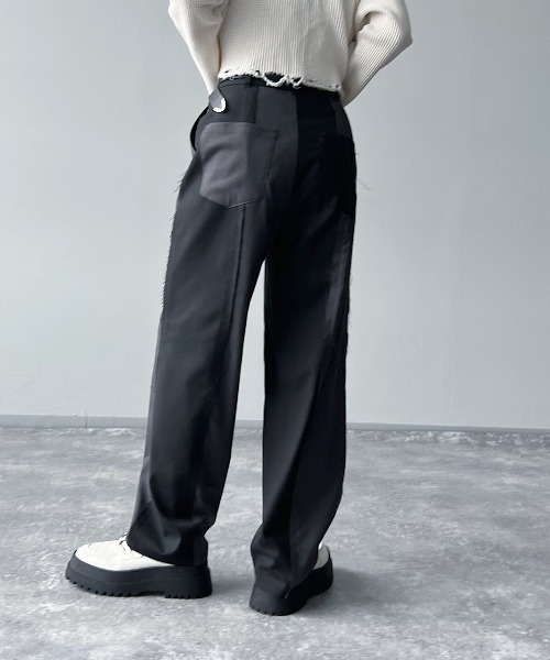 PAGEBOY(ページボーイ)の「CORE / カットオフラインコンビパンツ(その他パンツ・レディース・ブラック/グレー・S/M)」の9枚目の写真