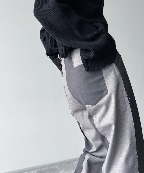 PAGEBOY(ページボーイ)の「CORE / カットオフラインコンビパンツ(その他パンツ・レディース・ブラック/グレー・S/M)」の6枚目の写真