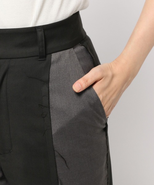 PAGEBOY(ページボーイ)の「CORE / カットオフラインコンビパンツ(その他パンツ・レディース・ブラック/グレー・S/M)」の14枚目の写真