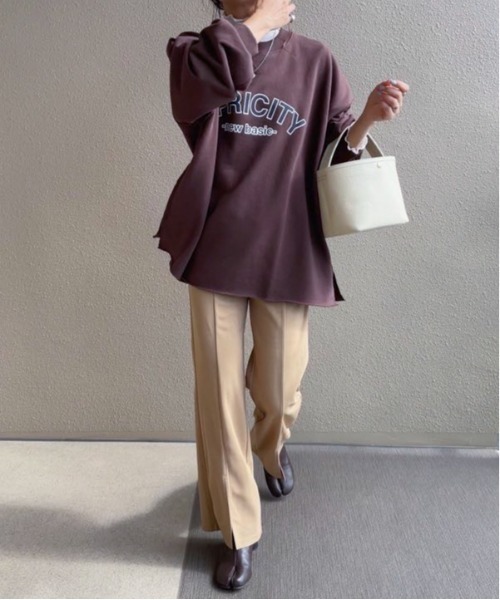 feepur by saya（フェピュールバイサヤ）の「【XSサイズあり】セミフレアストレッチスラックス（スラックス・レディース・ブラック/ベージュ/ブラウン/オレンジ/グリーン・MEDIUM/X-SMALL）」の6枚目の写真