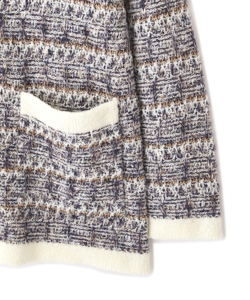 PROPORTION BODY DRESSING（プロポーションボディドレッシング）の「ファンシーヤーンニットカーディガン / 1212274004（カーディガン/ボレロ・レディース・ブラック/ホワイト系その他・SMALL/MEDIUM）」の13枚目の写真