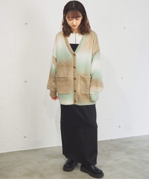 グラデーションBIGカーディガン