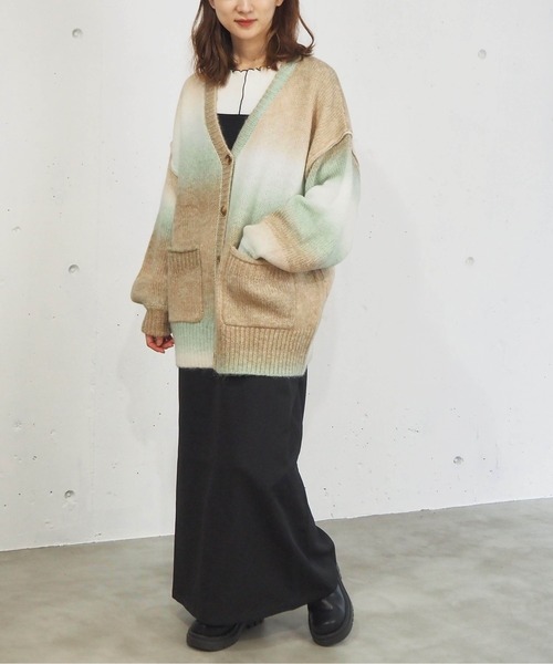 グラデーションBIGカーディガン