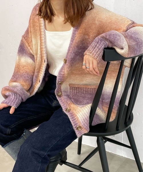 グラデーションBIGカーディガン