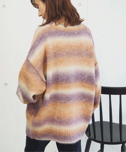 グラデーションBIGカーディガン