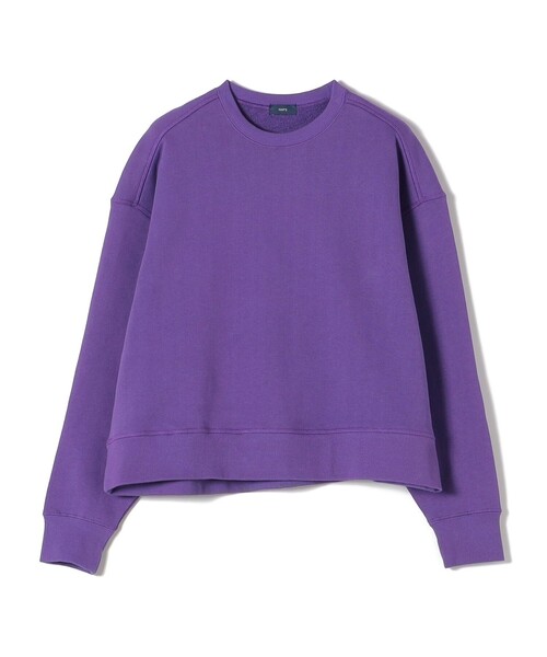 SHIPS（シップス）の「裏毛クルーネックプルオーバー（スウェット・レディース・ライトグレー/ブラック/パープル/オフホワイト・ONE SIZE）」の11枚目の写真