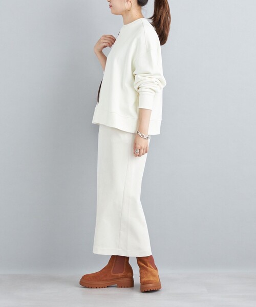 SHIPS（シップス）の「裏毛クルーネックプルオーバー（スウェット・レディース・ライトグレー/ブラック/パープル/オフホワイト・ONE SIZE）」の22枚目の写真