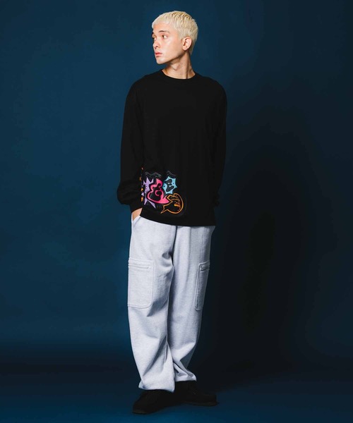 XLARGE（エクストララージ）の「EMBROIDERED SWEAT CARGO PANTS（スウェットパンツ・メンズ・アッシュ/ブラック/グリーン・M/L/S/XL）」の10枚目の写真