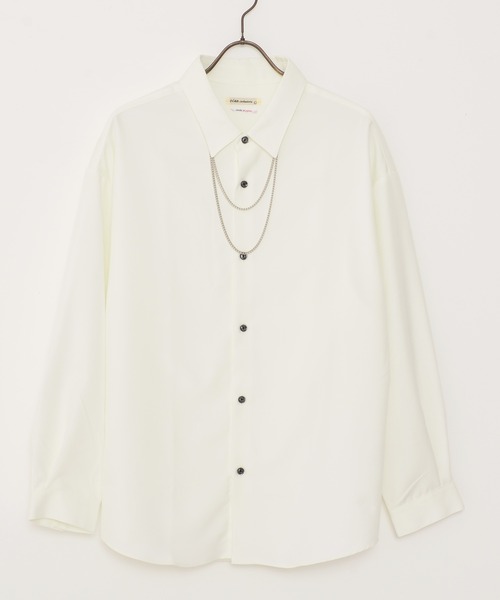 SILVER BULLET(シルバーバレット)の「『SILVER BULLET SELECT AP/シルバーバレットセレクト』国産バルーンスリーブチェーン付きシャツ(シャツ/ブラウス・メンズ・ブラック/ホワイト/グレー・M/L)」の4枚目の写真