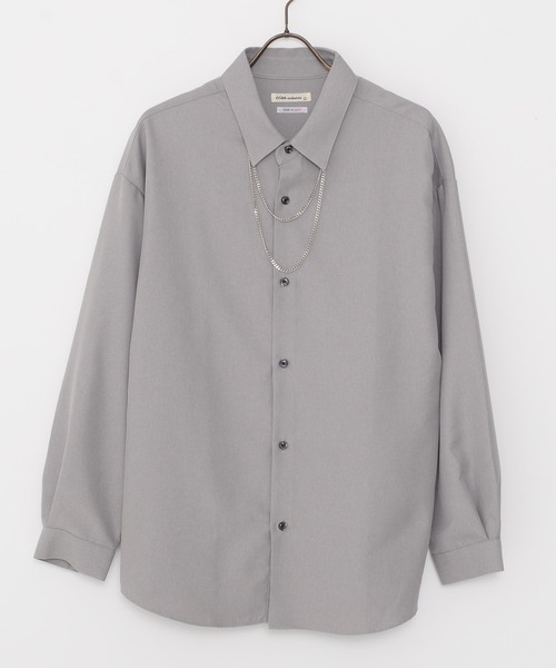SILVER BULLET(シルバーバレット)の「『SILVER BULLET SELECT AP/シルバーバレットセレクト』国産バルーンスリーブチェーン付きシャツ(シャツ/ブラウス・メンズ・ブラック/ホワイト/グレー・M/L)」の14枚目の写真