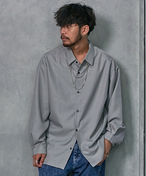 SILVER BULLET(シルバーバレット)の「『SILVER BULLET SELECT AP/シルバーバレットセレクト』国産バルーンスリーブチェーン付きシャツ(シャツ/ブラウス・メンズ・ブラック/ホワイト/グレー・M/L)」の15枚目の写真