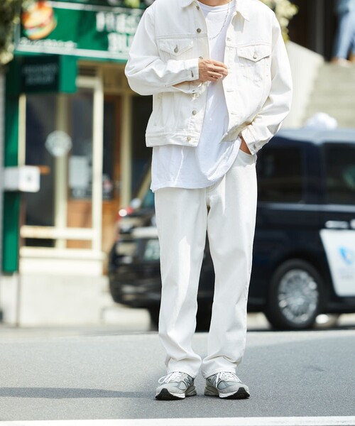 FREAK'S STORE（フリークスストア）の「FREAK'S STORE/フリークスストア LOOSE DENIM 5PKT PANT/デニム（デニムパンツ・メンズ・ブルー/オフホワイト・LARGE/MEDIUM/SMALL）」の3枚目の写真