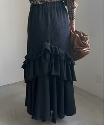 Ameri | CREPE VOLUME GATHER SKIRT(スカート)