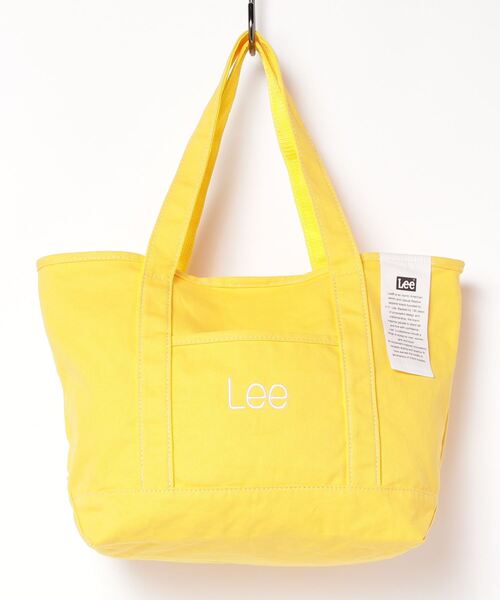 Lee(リー)の「Lee/リー ロゴ刺繍入り カラーキャンバストート(ショルダーバッグ・レディース・ブラック/ピンク/ブルー/イエロー/ホワイト/レッド/グリーン・FREE)」の6枚目の写真