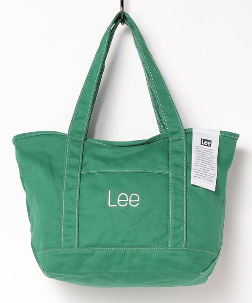 Lee(リー)の「Lee/リー ロゴ刺繍入り カラーキャンバストート(ショルダーバッグ・レディース・ブラック/ピンク/ブルー/イエロー/ホワイト/レッド/グリーン・FREE)」の4枚目の写真