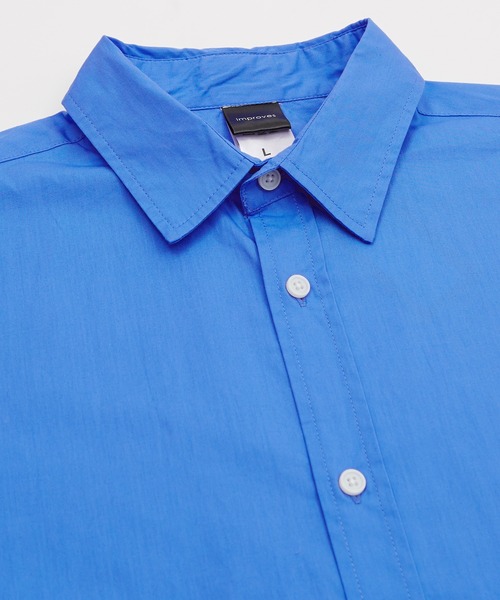 improves（インプローブス）の「【improves】ブロード レギュラーカラー オーバーサイズ 長袖シャツ（シャツ/ブラウス・メンズ・ホワイト/ブラック/ラベンダー/チャコール/サックスブルー/イエロー/ダークグリーン/スカイブルー・MEDIUM/LARGE/X-LARGE）」の15枚目の写真