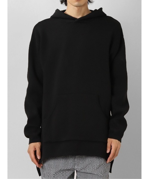 【セール】セマンティックデザイン エステルリブニット ルーズプルパーカー（パーカー）｜semantic design（セマンティックデザイン）