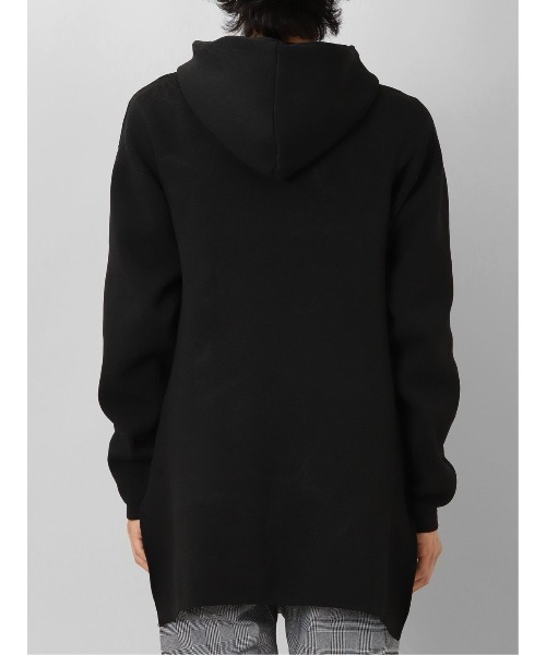 【セール】セマンティックデザイン エステルリブニット ルーズプルパーカー（パーカー）｜semantic design（セマンティックデザイン）