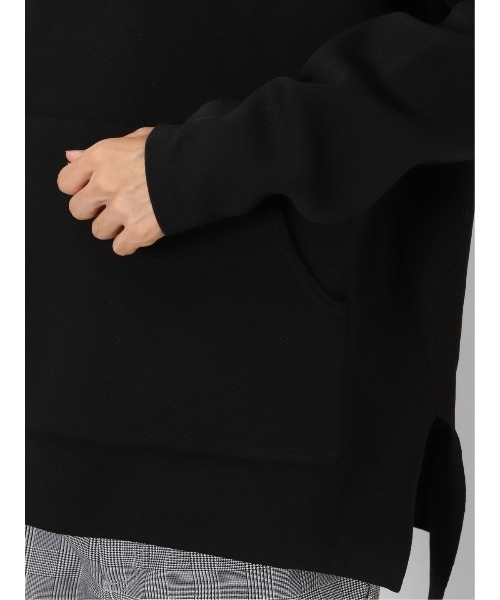 【セール】セマンティックデザイン エステルリブニット ルーズプルパーカー（パーカー）｜semantic design（セマンティックデザイン）