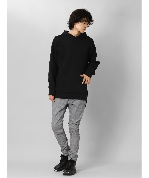 【セール】セマンティックデザイン エステルリブニット ルーズプルパーカー（パーカー）｜semantic design（セマンティックデザイン）