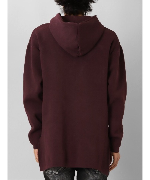 【セール】セマンティックデザイン エステルリブニット ルーズプルパーカー（パーカー）｜semantic design（セマンティックデザイン）