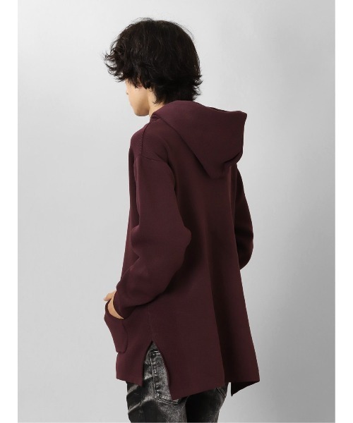 【セール】セマンティックデザイン エステルリブニット ルーズプルパーカー（パーカー）｜semantic design（セマンティックデザイン）