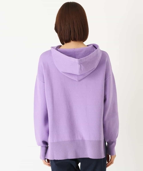 MK MICHEL KLEIN（エムケーミッシェルクラン）の「Wフェイスニットフーディー/洗える（パーカー・レディース・ホワイト/イエロー/ラベンダー・38）」の19枚目の写真