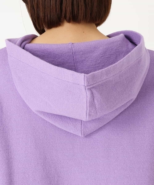 MK MICHEL KLEIN（エムケーミッシェルクラン）の「Wフェイスニットフーディー/洗える（パーカー・レディース・ホワイト/イエロー/ラベンダー・38）」の21枚目の写真