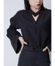 Adoon plain | トライアングルネックブラウス(シャツ/ブラウス)